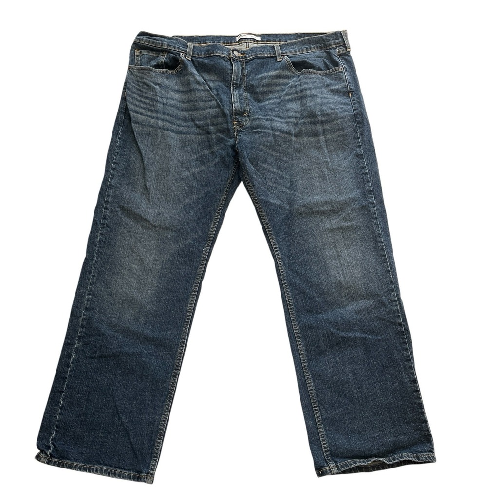 Levi's Men's Size 44x30 Signature Relaxed Dark Wash Jeans Denim 99% Cotton